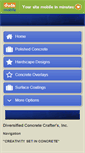 Mobile Screenshot of diversifiedconcretecrafters.com