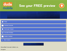 Tablet Screenshot of diversifiedconcretecrafters.com